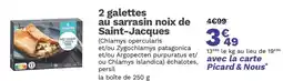 Picard 2 galettes au sarrasin noix de Saint-Jacques offre