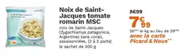 Picard Noix de Saint- Jacques tomate romarin MSC offre