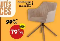 Maxi Bazar Fauteuil vintage Teddy offre