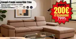 Maxi Bazar Canapé d'angle convertible Trino offre
