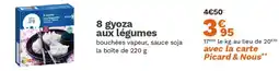 Picard 8 gyoza aux légumes offre