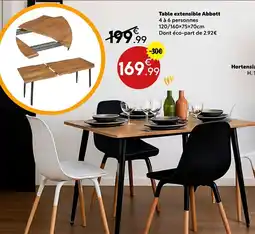Maxi Bazar Table extensible Abbott offre