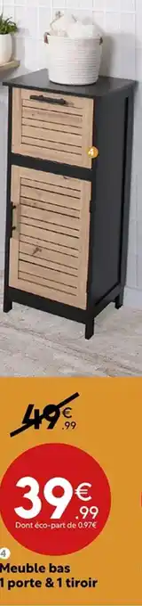 Maxi Bazar Meuble bas 1 porte & 1 tiroir offre