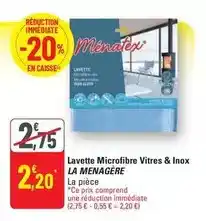 G20 Lavette microfibre vitres & inox offre