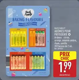 ALDI BACK FAMILY Arômes pour pâtisserie offre