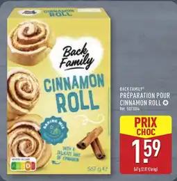 ALDI BACK FAMILY Préparation pour cinnamon roll offre