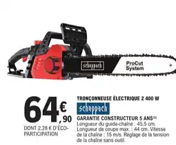 E.Leclerc Jardi Tronçonneuse électrique 2 400 w offre