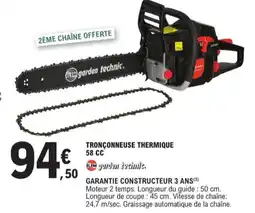 E.Leclerc Jardi Tronçonneuse thermique 58 cc offre