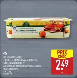 ALDI LES JARDINS DE LAYLAH Yaourts brassés aux fruits saveurs d'orient offre