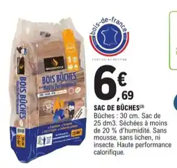 E.Leclerc Jardi Sac de bûches offre
