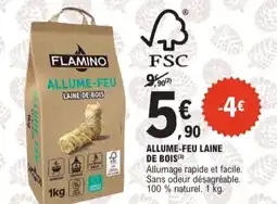E.Leclerc Jardi Allume-feu laine de bois offre