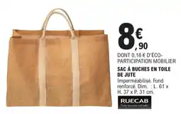 E.Leclerc Jardi Sac à buches en toile de jute offre