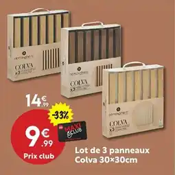 Maxi Bazar Lot de 3 panneaux Colva offre