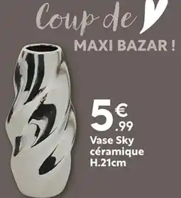 Maxi Bazar Vase Sky céramique offre