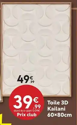 Maxi Bazar Toile 3D Kailani offre