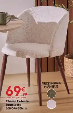 Maxi Bazar Chaise Céleste bouclette offre