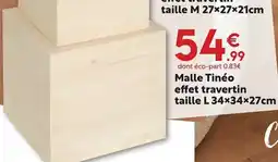 Maxi Bazar Malle Tinéo effet travertin taille M offre
