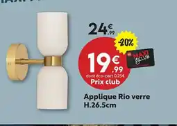 Maxi Bazar Applique Rio verre offre