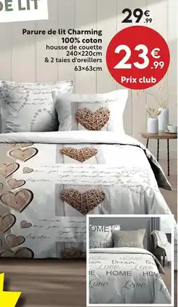 Maxi Bazar Parure de lit Charming 100% coton offre