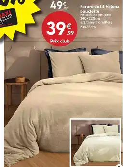 Maxi Bazar Parure de lit Helena bouclette offre