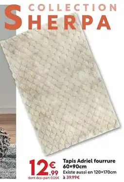 Maxi Bazar Tapis Adriel fourrure offre