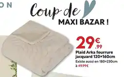 Maxi Bazar Plaid Arka fourrure jacquard offre