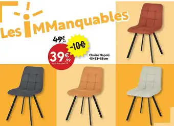 Maxi Bazar Chaise Napoli offre