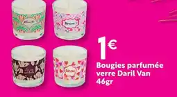 Maxi Bazar Bougies parfumée verre daril van 46gr offre