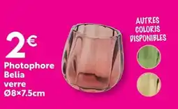 Maxi Bazar Photophore Belia verre 0 offre