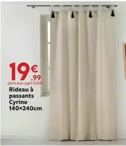 Maxi Bazar Rideau à passants Cyrine offre