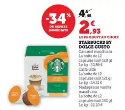 Hyper U Dolce gusto - starbucks offre