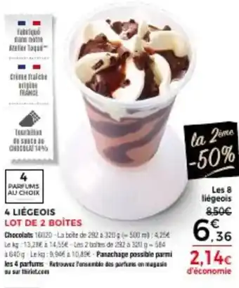 Thiriet 4 LIÉGEOIS offre