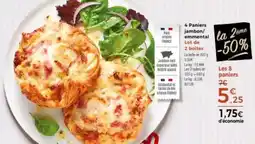 Thiriet 4 Paniers jambon emmental offre