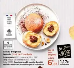 Thiriet 8 mini beignets fourres offre