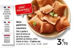 Thiriet Mini galettes saumon offre