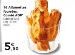 Thiriet 16 allumettes fourrees comte aop offre