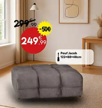 Maxi Bazar Pouf Jacob offre