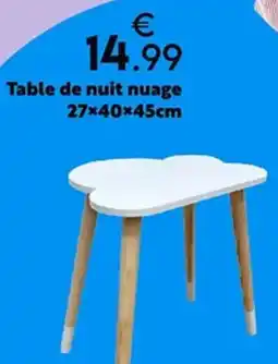 Maxi Bazar Table de nuit nuage offre