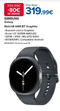 Costco SAMSUNG Galaxy Watch8 44M BT Graphite offre