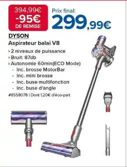 Costco DYSON Aspirateur balai V8 offre