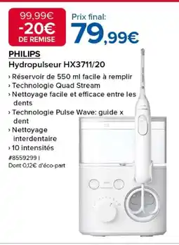 Costco PHILIPS Hydropulseur HX3711/20 offre