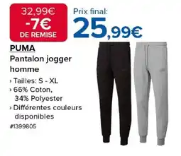 Costco PUMA Pantalon jogger hommPUMA offre