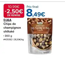 Costco DJ&A Chips de champignon shiitaké offre
