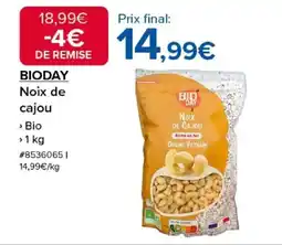 Costco BIODAY Noix de cajou offre
