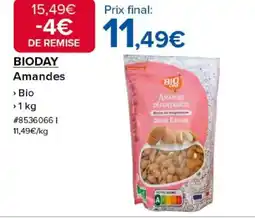 Costco BIODAY Amandes offre