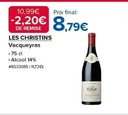 Costco LES CHRISTINS Vacqueyras offre