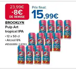 Costco BROOKLYN Pulp Art tropical IPA offre