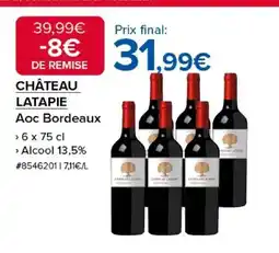 Costco CHÂTEAU LATAPIE Aoc Bordeaux offre