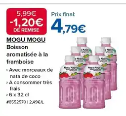 Costco MOGU MOGU Boisson aromatisée à la framboise offre