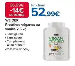 Costco WEIDER Protéines véganes au vanille offre
